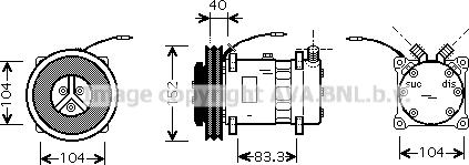 Ava Quality Cooling CLK001 - Компресор, климатизация vvparts.bg