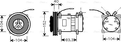 Ava Quality Cooling CLAK001 - Компресор, климатизация vvparts.bg