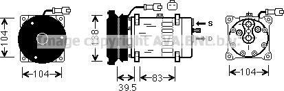 Ava Quality Cooling CLK004 - Компресор, климатизация vvparts.bg