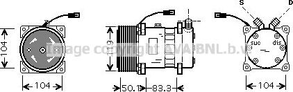 Ava Quality Cooling CLK002 - Компресор, климатизация vvparts.bg