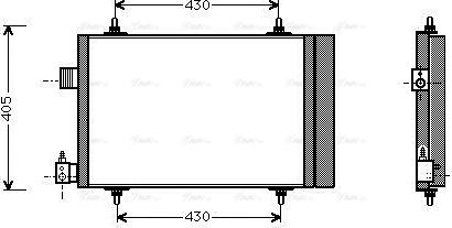 Ava Quality Cooling CN5173D - Кондензатор, климатизация vvparts.bg