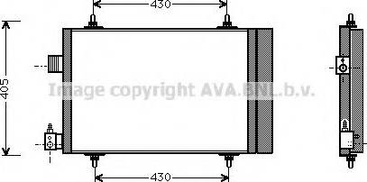 Ava Quality Cooling CNA5173 - Кондензатор, климатизация vvparts.bg