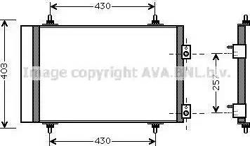 Ava Quality Cooling CN5240D - Кондензатор, климатизация vvparts.bg