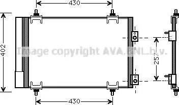 Ava Quality Cooling CN5283D - Кондензатор, климатизация vvparts.bg