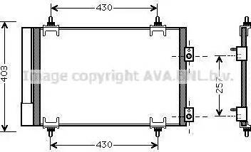 Ava Quality Cooling CN5231D - Кондензатор, климатизация vvparts.bg