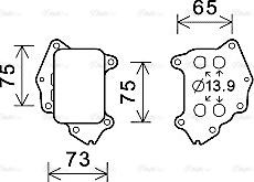 Ava Quality Cooling CN3309 - Маслен радиатор, двигателно масло vvparts.bg