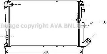 Ava Quality Cooling CN 2090 - Радиатор, охлаждане на двигателя vvparts.bg