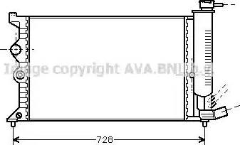 Ava Quality Cooling CN 2067 - Радиатор, охлаждане на двигателя vvparts.bg