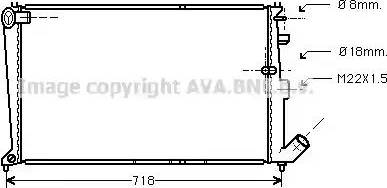 Ava Quality Cooling CN 2010 - Радиатор, охлаждане на двигателя vvparts.bg