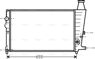 Ava Quality Cooling CN 2011 - Радиатор, охлаждане на двигателя vvparts.bg