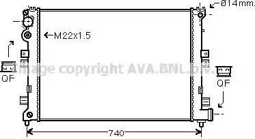 Ava Quality Cooling CN 2089 - Радиатор, охлаждане на двигателя vvparts.bg