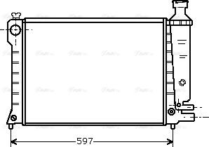 Ava Quality Cooling CN 2036 - Радиатор, охлаждане на двигателя vvparts.bg