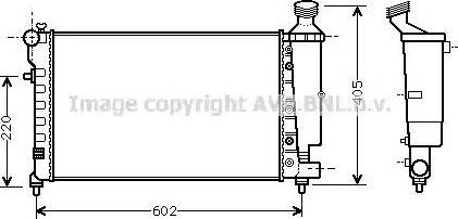 Ava Quality Cooling CN 2196 - Радиатор, охлаждане на двигателя vvparts.bg