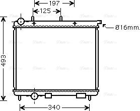 Ava Quality Cooling CN 2190 - Радиатор, охлаждане на двигателя vvparts.bg