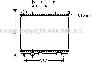 Ava Quality Cooling CNA2190 - Радиатор, охлаждане на двигателя vvparts.bg