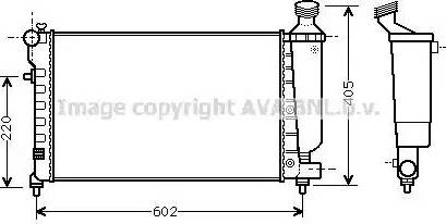 Ava Quality Cooling CN 2197 - Радиатор, охлаждане на двигателя vvparts.bg