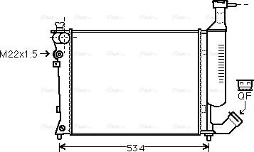 Ava Quality Cooling CN 2167 - Радиатор, охлаждане на двигателя vvparts.bg