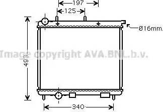 Ava Quality Cooling CN 2189 - Радиатор, охлаждане на двигателя vvparts.bg