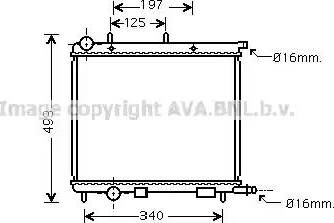 Ava Quality Cooling CNA2188 - Радиатор, охлаждане на двигателя vvparts.bg