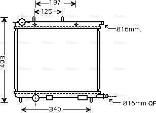 Ava Quality Cooling CN 2188 - Радиатор, охлаждане на двигателя vvparts.bg