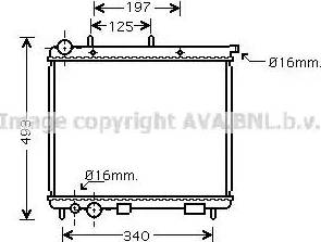 Ava Quality Cooling CN 2187 - Радиатор, охлаждане на двигателя vvparts.bg