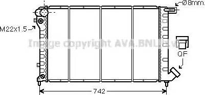 Ava Quality Cooling CN 2138 - Радиатор, охлаждане на двигателя vvparts.bg