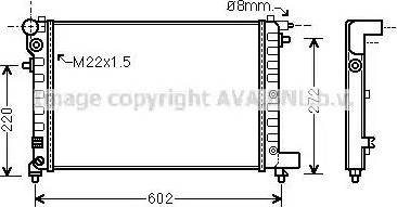 Ava Quality Cooling CN 2120 - Радиатор, охлаждане на двигателя vvparts.bg