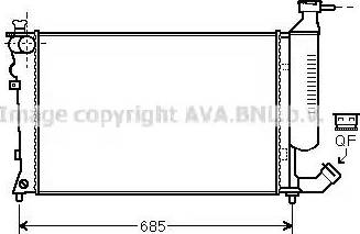 Ava Quality Cooling CN 2259 - Радиатор, охлаждане на двигателя vvparts.bg