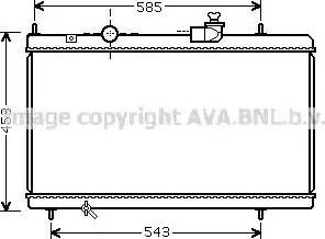 Ava Quality Cooling CN 2228 - Радиатор, охлаждане на двигателя vvparts.bg