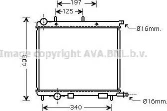 Ava Quality Cooling CN 2227 - Радиатор, охлаждане на двигателя vvparts.bg