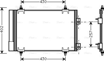 Ava Quality Cooling CNA5283D - Кондензатор, климатизация vvparts.bg