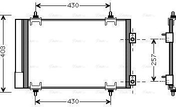 Ava Quality Cooling CNA5231D - Кондензатор, климатизация vvparts.bg