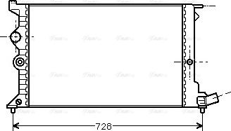 Ava Quality Cooling CNA2072 - Радиатор, охлаждане на двигателя vvparts.bg