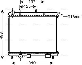 Ava Quality Cooling CNA2189 - Радиатор, охлаждане на двигателя vvparts.bg