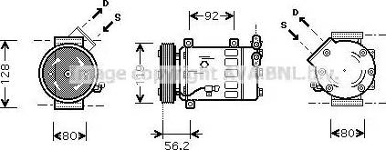 Ava Quality Cooling CN K061 - Компресор, климатизация vvparts.bg