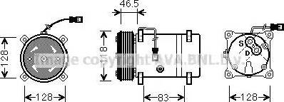 Ava Quality Cooling CN K158 - Компресор, климатизация vvparts.bg