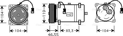 Ava Quality Cooling CNAK161 - Компресор, климатизация vvparts.bg