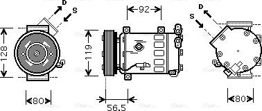 Ava Quality Cooling CNAK242 - Компресор, климатизация vvparts.bg