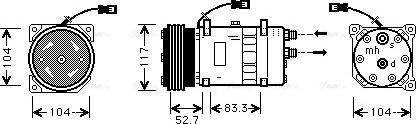 Ava Quality Cooling CNAK222 - Компресор, климатизация vvparts.bg