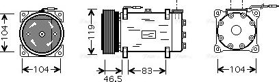 Ava Quality Cooling CN K160 - Компресор, климатизация vvparts.bg