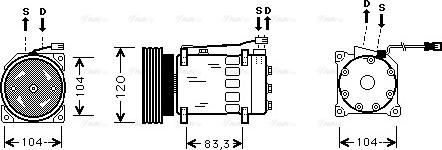 Ava Quality Cooling CN K175 - Компресор, климатизация vvparts.bg