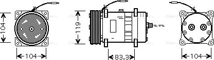 Ava Quality Cooling CN K176 - Компресор, климатизация vvparts.bg