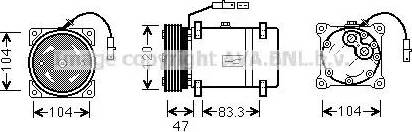 Ava Quality Cooling CN K178 - Компресор, климатизация vvparts.bg