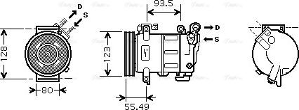 Ava Quality Cooling CN K251 - Компресор, климатизация vvparts.bg