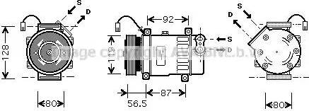 Ava Quality Cooling CN K207 - Компресор, климатизация vvparts.bg