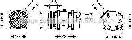 Ava Quality Cooling CN K218 - Компресор, климатизация vvparts.bg