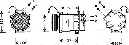 Ava Quality Cooling CN K217 - Компресор, климатизация vvparts.bg