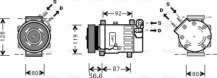 Ava Quality Cooling CN K238 - Компресор, климатизация vvparts.bg