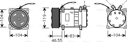 Ava Quality Cooling FDAK452 - Компресор, климатизация vvparts.bg