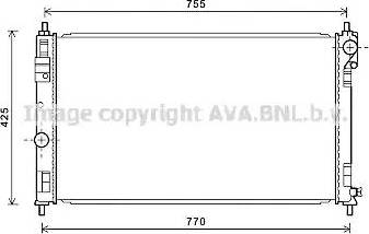 Ava Quality Cooling CR2121 - Радиатор, охлаждане на двигателя vvparts.bg